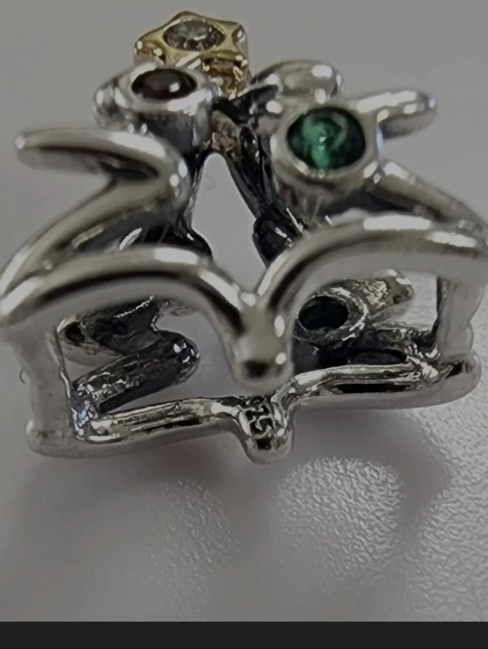 Authentic Pandora Christmas Tree Two-Tone Charm